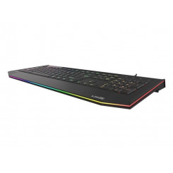 Genesis LITH 400 Игровая клавиатура Количество режимов подсветки: 9; Время отклика: 8 мс; Подставка для запястья Светодиодная RGB-подсветка (США) Проводная