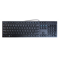Мультимедийная проводная Dell KB216, цифровая клавиатура, литовская, США, черная