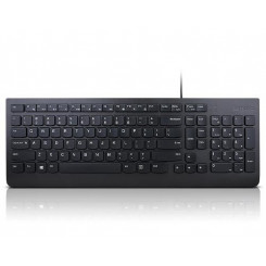 Lenovo Essential Wired Keyboard, Ühendkuningriigi inglise keel, USB, 1,8 m, must
