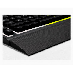 Игровая клавиатура Corsair K55 RGB PRO Игровая клавиатура Встроенная память; Поддерживается в светодиодной подсветке iCUE RGB, США, проводной, черный