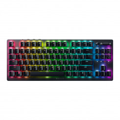 Razer Gaming Keyboard Deathstalker V2 Pro Tenkeyless Gaming Keyboard Ultra-Long 50-hour Battery Life; Detachable braided fiber Type-C cable RGB LED light US Wireless Black Bluetooth Wireless connection Optical Switches (Linear)