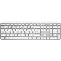 Logitech MX Keys S keyboard RF Wireless + Bluetooth QWERTY Danish, Finnish, Norwegian, Swedish Aluminium, White