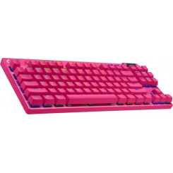 Клавиатура Logitech G PRO X TKL Беспроводная RF + Bluetooth QWERTY Пурпурный, международный рынок США