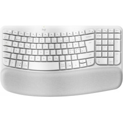 Клавиатура Logitech Wave Keys RF Wireless + Bluetooth QWERTY Датский, финский, норвежский, шведский белый