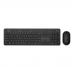 Asus Keyboard and Mouse Set CW100 Keyboard and Mouse Set  Wireless Mouse included Batteries included RU Black