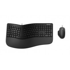 Microsoft Ergonomic Desktop Keyboard Mouse Included Usb Qwerty Nordic Black