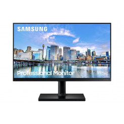 LCD-ekraan SAMSUNG F27T450FZU 27 äripaneel IPS 1920x1080 16:9 75Hz 5 ms Kõlarid Pööratav pöördenurk Kõrgus reguleeritav kalde värv Must LF27T450FZUXEN