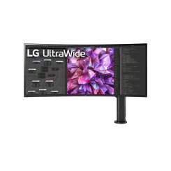 LCD monitor LG 38WQ88C-W 38 Curved/21 : 9 Panel IPS 3840x1600 21:9 60Hz Matte 5 ms Kõlarid Pööratav Kõrgus reguleeritav Kallutamine Värvus Must / Valge 38WQ88C-W