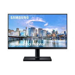 LCD-ekraan SAMSUNG F24T450FZU 24 äripaneel IPS 1920x1080 16:9 75Hz 5 ms Kõlarid Pööratav pöördenurk Kõrgus reguleeritav kalde värv Must LF24T450FZUXEN