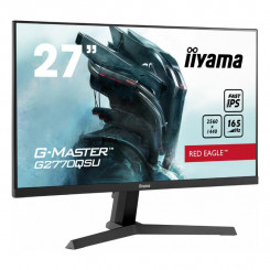 Iiyama G-MASTER Red Eagle G2770QSU-B1 - LED monitor - 27 - 2560 x 1440 WQHD @ 165 Hz - Fast IPS - 400 cd / m² - 1000:1 - HDR400 - 0.5 ms - HDMI, DisplayPort - speakers - matte black