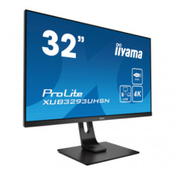 Iiyama ProLite XUB3293UHSN-B5 – LED-ekraan – 32’ – 3840 x 2160 @60Hz (8,3-megapiksline 4K UHD) – 350 cd/m² – 16:9 – 4ms – matt, must