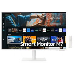 LCD Monitor SAMSUNG S32CM703UU 32 TV Monitor/Smart/4K Panel VA 3840x2160 16:9 60Hz Matte 4 ms Speakers Swivel Height adjustable Tilt Colour White LS32CM703UUXDU