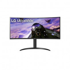 LCD monitor LG 34WP65CP-B 34 Mängu/Curved/21 : 9 Panel VA 3440x1440 21:9 160Hz Matte 1 ms Kõlarid Kõrgus reguleeritav Kallutamine Värvus Must 34WP65CP-B