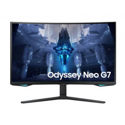 LCD-ekraan SAMSUNG Odyssey Neo G7 32 Gaming/4K/Curved Panel VA 3840x2160 16:9 165Hz 1 ms Pööratav pöördenurk Kõrgus reguleeritav kalde värv Must LS32BG750NPXEN
