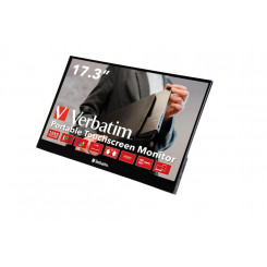 Verbatim PMT-17 Portable Touchscreen Monitor 17.3 Full HD 1080p Metal Housing