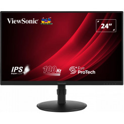 LCD-ekraan VIEWSONIC VG2408A-MHD 23.8 äripaneel IPS 1920x1080 16:9 100Hz matt 5 ms kõlarid Pööratav pöördepunkt Kõrgus reguleeritav kalde värv Must VG2408A-MHD