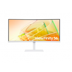 Монитор Samsung ViewFinity S6 S65TC 34 VA 3440 x 1440 пикселей 21:9 5 мс 350 кд/м² 100 Гц
