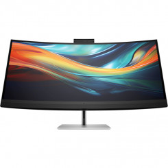 HP 740pm Series 7 Pro 5K Curved Conferencing Monitor - 39.7 5120x2160 WUHD 300-nit AG, IPS, 2x Thunderbolt / USB-C (100W) / DisplayPort / HDMI, 4x USB 3.0, speakers, 4K webcam, RJ-45 LAN, height adjustable / tilt / swivel, 3 years (replaces Z40c G3)