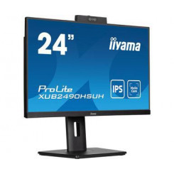 iiyama 24 ETE IPS, 1920x1080, веб-камера 1080P Авто, регулировка 15 см. Подставка, 4 мс, 250 кд/м², динамики, HDMI, DP, FreeSync, USB 3x3.2