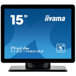 iiyama 15 PCAP Bezel Free Front, 10P Touch,1024x768,Speakers,VGA,HDMI,325cd / m²,USB, External PSU, Multitouch(OS)