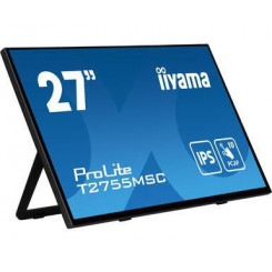 iiyama 27 Bonded PCAP 10P, 1920x1080, IPS-панель, без рамки, HDMI, DP, 360 кд/м², USB, динамики, веб-камера, микро, подставка для книг