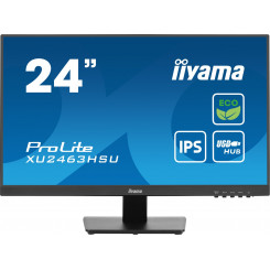 iiyama ProLite XU2463HSU-B1 arvutimonitor 60,5 cm (23,8) 1920 x 1080 pikslit Full HD LED must