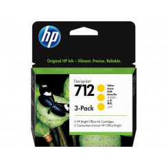 Ink Cartridge Yellow No.712 / 3Pack 3Ed79A Hp