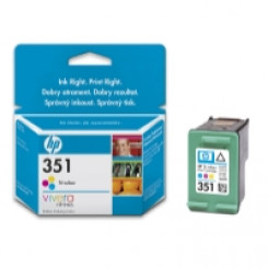 HP no.351 Tri-colour Inkjet Print Cartridge with Vivera Inks