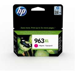 HP 963XL, Оригинальный струйный картридж увеличенной емкости, пурпурный