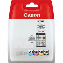 Canon CLI-581 Multipack tindikassett originaal must, tsüaan, magenta, kollane
