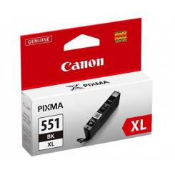 Canon CLI-551XL BK w / sec tindikassett 1 tk Originaal kõrge (XL) tootlikkusega foto must