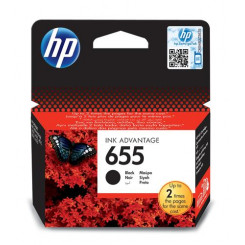 HP 655, оригинальный картридж Ink Advantage, черный