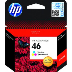 Оригинальный трехцветный картридж HP Ink Advantage HP 46