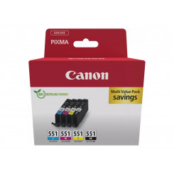 Canon CLI-551 BK / C / M / Y Ink Cartridge Multipack