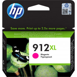 HP 912XL, Оригинальный струйный картридж увеличенной емкости, пурпурный