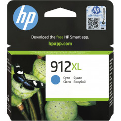 Оригинальный струйный картридж HP 912XL увеличенной емкости, голубой