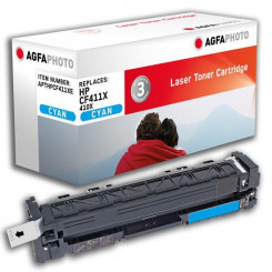 Замена лазерного картриджа AgfaPhoto для CF411X, Голубой