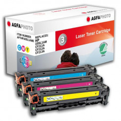 AgfaPhoto Replacement Toner for HP, 1800 x3 PY, C/M/Y