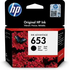 HP 653 1 шт., оригинальный, стандартной емкости, черный