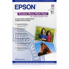 Epson Premium Glossy Photo Paper A3, 250g/m2, 20 lehte