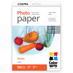 Матовая фотобумага ColorWay 10x15 190 г/м²
