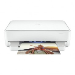 HP Envy 6020e Универсальный принтер HP+ AIO — цветные чернила формата A4, печать/копирование/сканирование, автоматическая двусторонняя печать, Wi-Fi, 10 страниц в минуту, 100–400 страниц в месяц