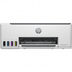 Принтер HP SmartTank 580 «все в одном» — цветные чернила формата A4, печать/копирование/сканирование, ручная двусторонняя печать, Wi-Fi, 22 стр./мин, 400–800 страниц в месяц