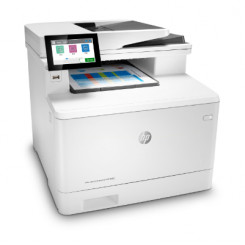 Принтер HP Color LaserJet Enterprise MFP M480f AIO «все в одном» — цветной лазерный принтер формата A4, печать/копирование/двустороннее сканирование/факс, устройство автоматической подачи документов, автоматическая двусторонняя печать, локальная сеть, 27 