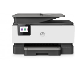 Принтер HP OfficeJet Pro 9010e «все в одном», печать, 4800 x 1200 точек на дюйм, копирование, 600 x 600 точек на дюйм, сканирование, 1200 x 1200 точек на дюйм, факс, A4, дисплей, 2,7, сенсорный, 512 МБ