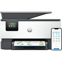 Принтер HP OfficeJet Pro 9120b «все в одном», цветной, принтер для дома и домашнего офиса, печать, копирование, сканирование, факс, беспроводная связь; Двусторонняя печать; Двустороннее сканирование; Сканировать в электронную почту; Сканировать в PDF; Фак