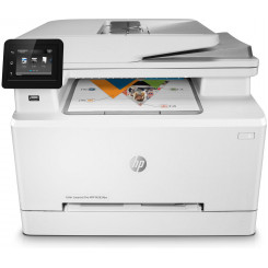 HP Color Laserjet Pro Mfp M283Fdw, Print, Copy, Scan, Fax, Front-Facing Usb Printing; Scan To Email; Two-Sided Printing; 50-Sheet Uncurled Adf