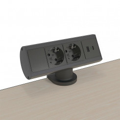 Kondator Smartline Desk Alu/Black 2 источника питания, 1 USB