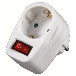 Hama pistikupesa adapter, vahetatav valge 1 vahelduvvoolu pistikupesa(d) 230 V