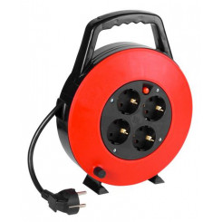 Vivanco CR 75B power extension 7.5 m 4 AC outlet(s) Indoor Black, Red